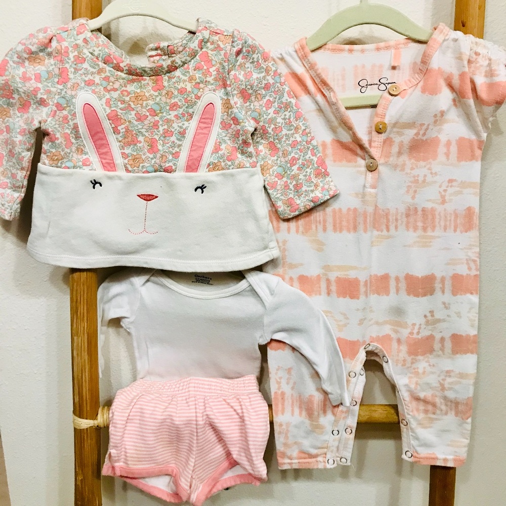 Easter Spring bundle, gap, J Simpson, Tea, 3-6mo